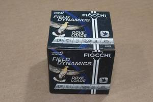 lot 299 image: 25 Fiocchi Dove Loads .410 Bore 2-12 8 Shot Shotshells