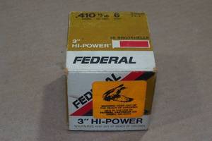 lot 301 image: 25 Federal Hi-Power .410 Bore 3 6 Shot Shotshells
