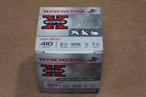 lot 306 image: 25 Winchester Super-X .410 Bore 2-12 7.5 Shot Shotshells