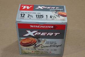 lot 317 image: 25 Winchester Xpert 12 Gauge 2-34 Steel 6.5 Shot Shotshells