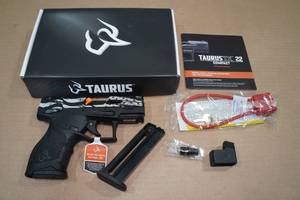lot 1H image: NEW Taurus TX22 .22 LR Semi-Auto Pistol - 2 Magazines - American Flag