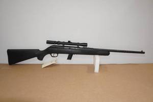 lot 1E image: Savage Stevens Model 62 .22 LR Semi-Auto Rifle - 3-7 x 20 Tasco Scope