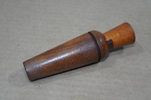 lot 21 image: Vintage E Stoffer Bean Lake Cherry Wood Duck Call