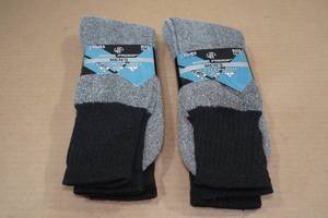 lot 54 image: 2 2-Packs of Wear Proof Mens Cushioned Crew Socks -Size 10-13