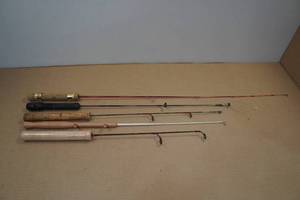 lot 80 image: 5 Ice Fishing Poles