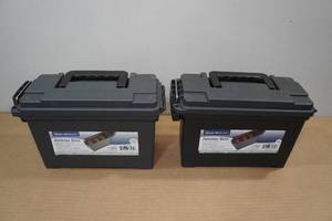 lot 83 image: 2 Plastic Ammo Boxes