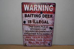 lot 102 image: Metal Warning Sign