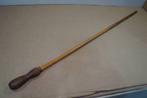 lot 132 image: Antique All Wood & Brass Cleaning Rod