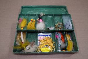 lot 169 image: Tackle Box with Tackle - Jigs