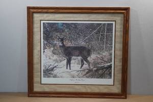 lot 205 image: Limited Edition Donald Blais Framed Print - Sniffing a Hinckley Breeze