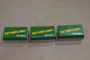 lot 227 image: 150 Remington 22 Subsonic .22 LR HP Ammo