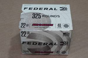 lot 234 image: 325 Federal Automatch .22 LR 40 Gr LRN Ammo