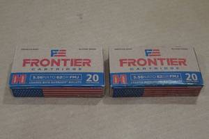 lot 251 image: 40 Frontier 5.56mm 62 Gr FMJ Ammo