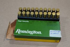 lot 254 image: 12 Remington .22-250 Rem 55 Gr PSP Ammo -  Empty Casings
