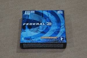 lot 261 image: 5 Federal Power Shok .410 Bore 2-12 Rifled HP Slugs