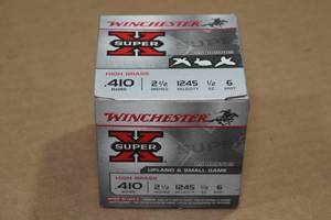 lot 266 image: 25 Winchester Super-X .410 Bore 2-12 6 Shot Shotshells