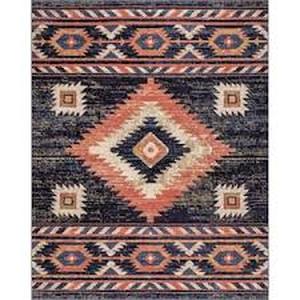Well Woven Tulsa Lea Traditional Southwestern Tribal Blue 7 ft. 10 in. x 10 ft. 6 in. Area Rug Customer Returns See Pictures