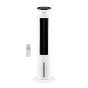 Vissani 1 Gal. 210 CFM 3-Speed Digital Tower Portable Evaporative Cooler with Remote Control Up to 215 sq. ft.   Customer Returns See Pictures