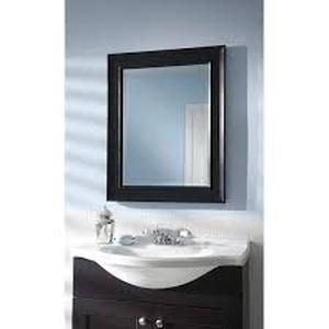 MCS Medium Rectangle Black Beveled Glass Casual Mirror (30 in. H x 24 in. W) ( 2 Pieces) Customer Returns See Pictures