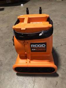 RIDGID 1625 CFM 3-Speed Portable Blower Fan Air Mover with Collapsible Handle and Rear Wheels for Water Damage Restoration   Customer Returns See Pictures