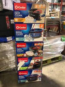 Lot of Assorted O-Cedar Easy Wring Rinse Clean Deep Clean Microfiber Spin Mop and Bucket System  Various Models and Conditions  Customer Returns See Pictures