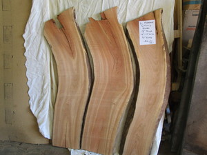Matching Cherry Slabs, three 1-12...