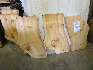 White Pine Elbows, Six 1-14 Thick...