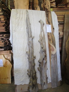 Cedar Slabs, Three 6 - 7W x 8ftL...