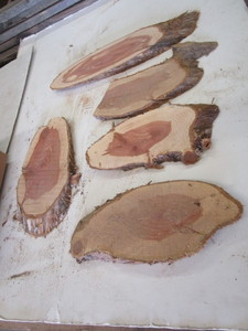 Cedar Ovals, Five 58 Thick, 4-12...