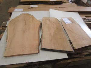 Red Oak Slabs, Five 34 - 1 Thick...