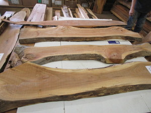 Four Cherry Slabs, Three Matched Se...