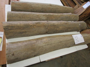 Four Pine Half Logs, 7-8 Face, 50...