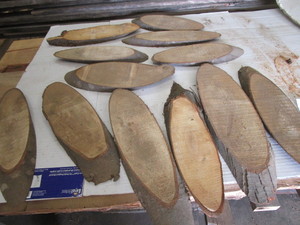 Maple Ovals, Twelve 78 Thick, 4-1...