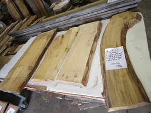 Four Pine Slabs, 1-34 x 15 x 41...