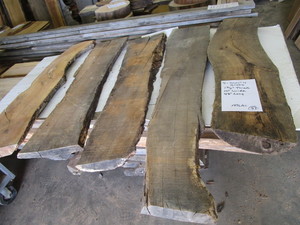 Cherry Slabs, Five 1-34 Thick, 10...
