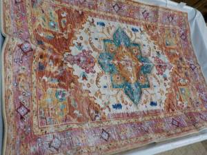 lot 12 image: 2 ft x 3 ft Accent Amazon Rug...