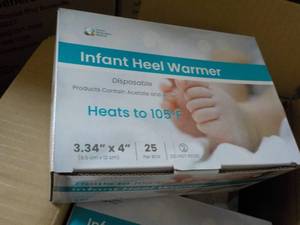 lot 35 image: 4 x 25 Infant Heel Warmers- multi p...