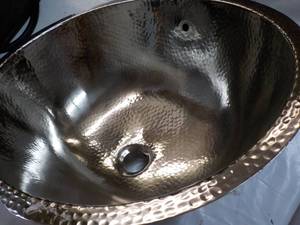 lot 57 image: Silver Hammered Sink...