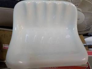 lot 64 image: 3 White Daltole Ceramic Soap Dishes...