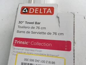 lot 73 image: Delta 30 Towel Bar Stainless...