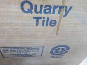lot 77 image: 13 Cases  Quarry Tile 6 Square...