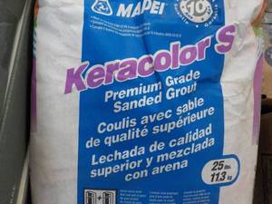 lot 79 image: 3 ct 25 lb. Bags Mapei Keraculars ...