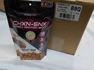 lot 117 image: 7 x 7.15 oz Bags CHXN-SNX Sweet BBQ...