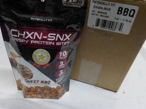 lot 118 image: 7 x 7.15 oz Bags CHXN-SNX Sweet BBQ...