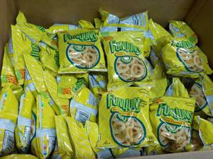lot 137 image: Partial Case of 34 oz bags Funyons...
