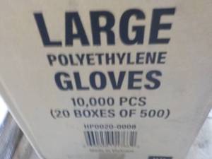 lot 142 image: 10,000 ct size Large Polyethylene S...