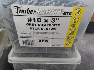 lot 185 image: Timber Roots 5 lbs. #10 x 3 Grey C...