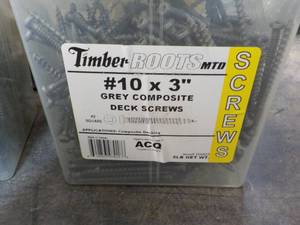 lot 188 image: Timber Roots 5 lbs. #10 x 3 Grey C...