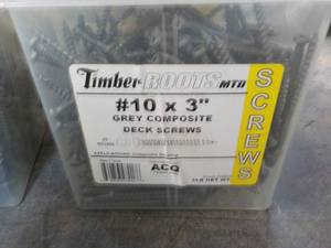 lot 189 image: Timber Roots 5 lbs. #10 x 3 Grey C...