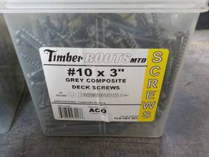 lot 190 image: Timber Roots 5 lbs. #10 x 3 Grey C...